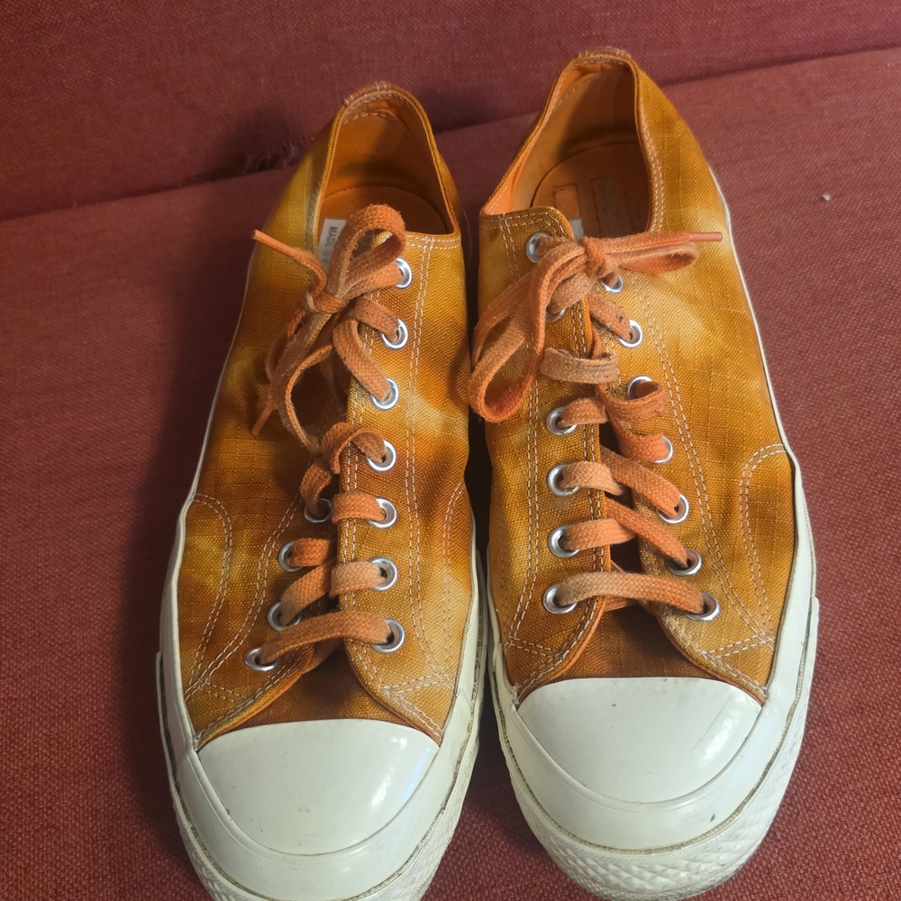 Converse Men's Orange Canvas Sneakers